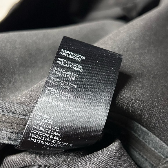 NWT Free People Ava's Vegan Mini Skirt Black Suede Ruched Side Size 4 - Picture 6 of 7